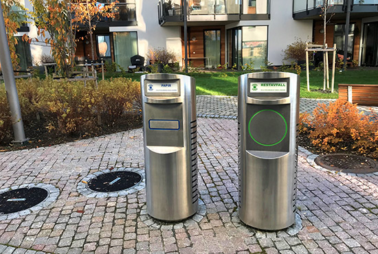 In residential and urban environments automated vacuum waste collection systems contribute to: